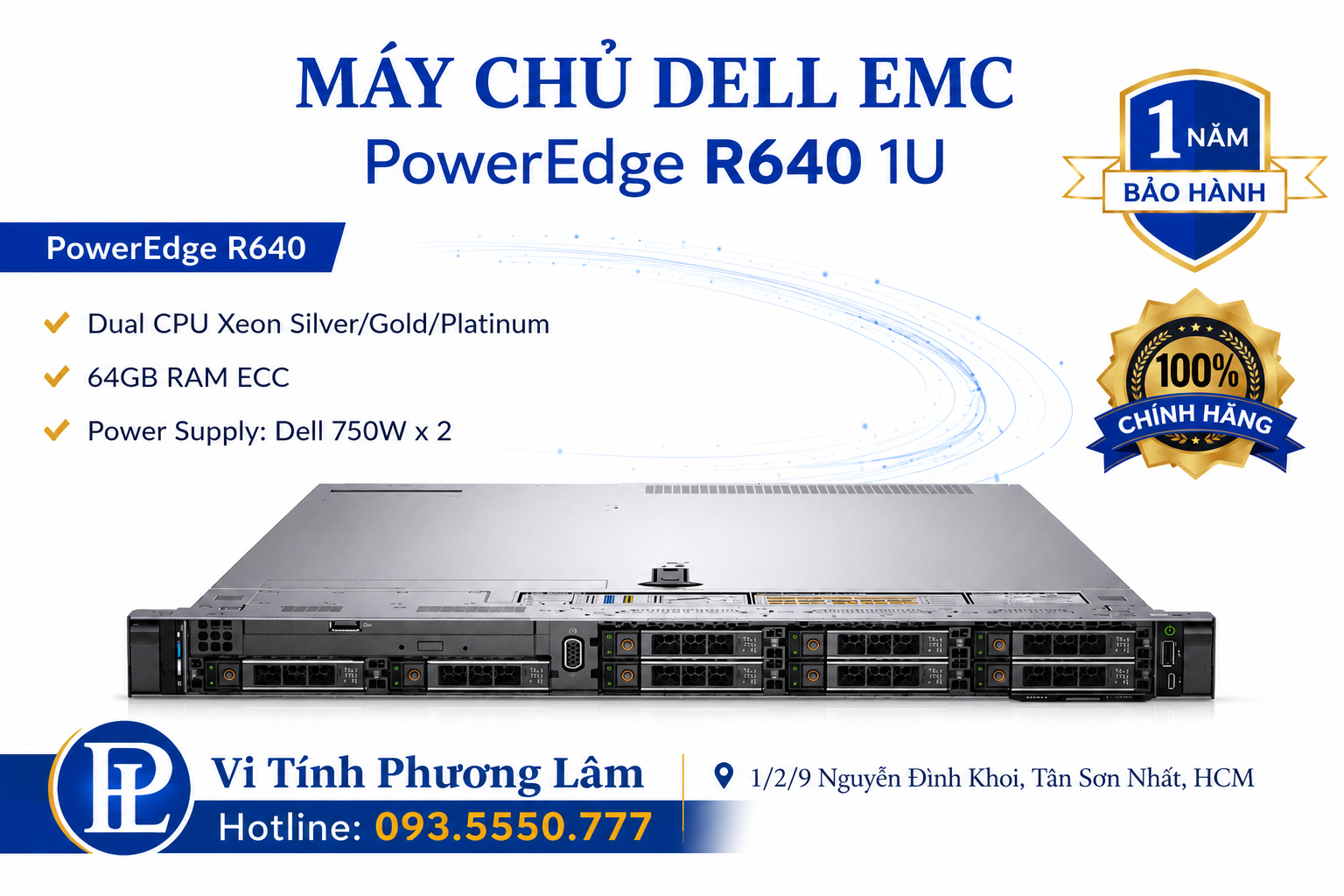 DELL EMC PowerEdge R640 | 8 Bay 2.5